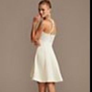 High Neck Caviar Beaded Stretch Mini 